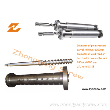 Rubber Machine Screw and Barrel